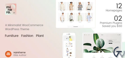 Minera Minimalist WooCommerce WordPress Theme