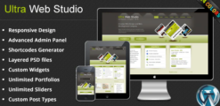 Ultra Web Studio, Blog & Portfolio Wordpress Theme 2.16