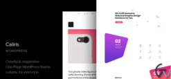 Caliris - Responsive One Page WordPress Theme 1.5
