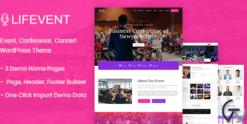Lifevent - Conference WordPress Theme 1.1.7