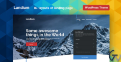 Landium - Mobile App Landing Page WordPress Theme 2.2.8