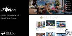 Alinan - Personal Blog / Vlog WordPress Theme 2.6
