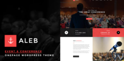 Aleb - Event Conference Onepage WordPress Theme 1.4.5
