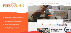 Pets Land | Domestic Animals Shop & Veterinary WP 1.2.7