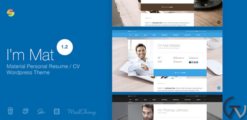 I am Mat - Material Personal WordPress Theme
