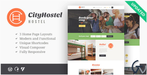 City Hostel A Travel Hotel Booking WP Theme