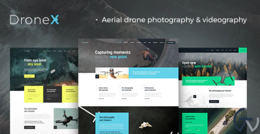 DroneX Aerial Photography Videography WordPress Theme