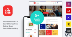 Chit Club | Board Games Bar & Anticafe WordPress Theme 1.0