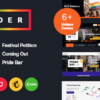 Prider | LGBT & Gay Rights Festival WordPress Theme + Bar 1.1 3 Prider LGBT Gay Rights Festival WordPress Theme Bar