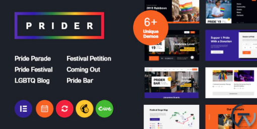 Prider LGBT Gay Rights Festival WordPress Theme Bar