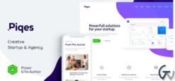 Piqes | Creative Startup & Agency WordPress Theme 1.0.8
