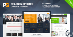 Pearson Specter | WordPress Theme for Lawyer & Attorney 1.11.2.1