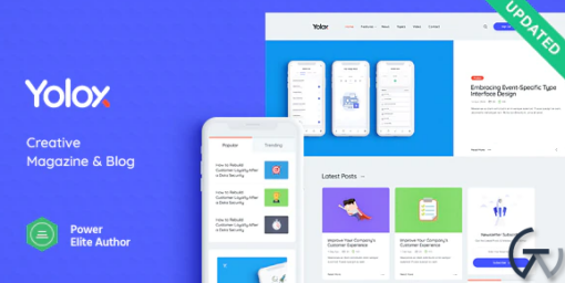 Yolox Modern WordPress Blog Theme for Business