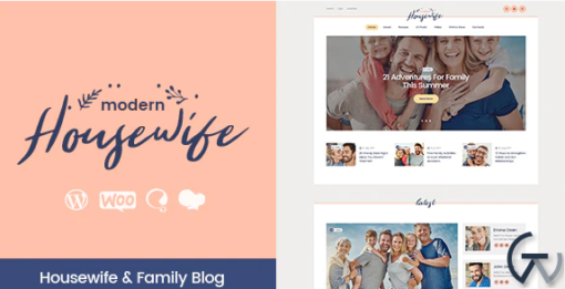 Modern Housewife Women Family WordPress Blog Theme