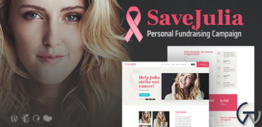 Save Julia Donation Fundraising Charity WordPress Theme