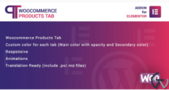 WooCommerce Products Tab for Elementor WordPress Plugin 1.0.0