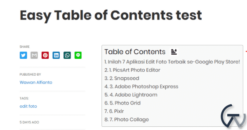Easy Table of Contents for AMP 1.0.5