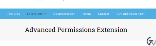 UpStream Advanced Permissions