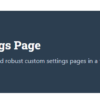 Meta Box Settings Page
