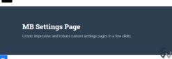 Meta Box Settings Page  2.1.15