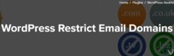 WordPress Restrict Email Domains 1.2.2