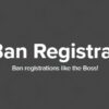 WordPress Ban Registration Domain 1.0.4