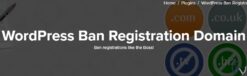 WordPress Ban Registration Domain 1.0.4