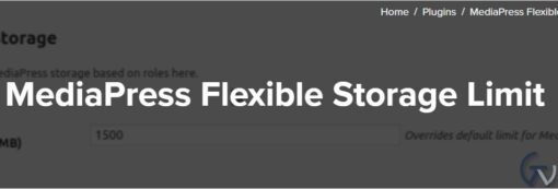 MediaPress Flexible Storage Limit