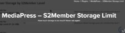 MediaPress – S2Member Storage Limit 250424
