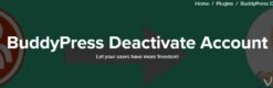 BuddyPress Deactivate Account 1.2.3