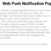Popup Builder Push Notification
