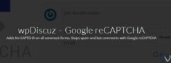 WpDiscuz – Google ReCAPTCHA 7.0.5