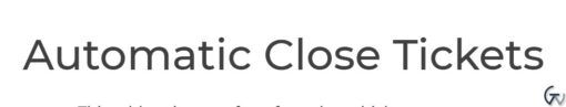 SupportCandy %E2%80%93 Automatic Close Ticket