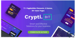 CryptiBIT - Technology, Cryptocurrency, ICO/IEO Landing Page WordPress theme 1.4.1