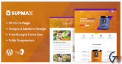 Supmax - Health & Supplement WordPress Theme