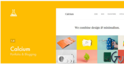 Calcium - Minimalist Portfolio & Blogging Theme 1.5