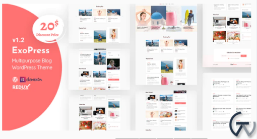 Exopress Multipurpose Personal Blog WordPress Theme