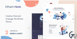 Ethant Hunt - Personal Onepage WordPress Theme