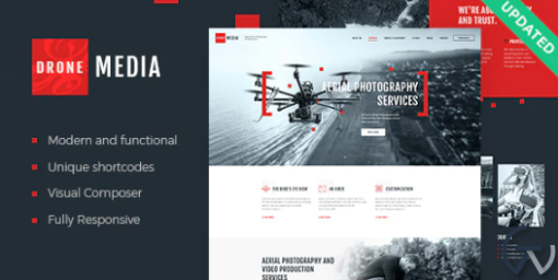 Drone Media Aerial Photography Videography WordPress Theme