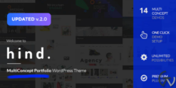Hind - Multi-Concept Portfolio & Photography WordPress Theme 2.4.3