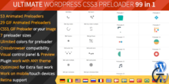 Ultimate WordPress Preloader - 99 CSS3 Preloaders 1.1.1