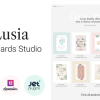 Lusia Card Design Website WordPress Theme