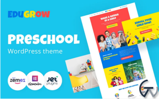 Edugrow Preschool WordPress Theme with a Vivid Design WordPress Theme