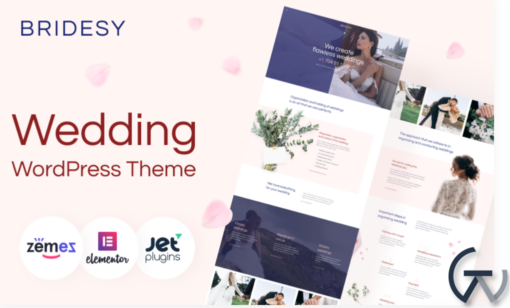 Bridesy Tender And Neat Wedding WordPress Theme