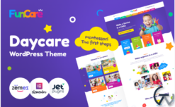 FunCare - Bright And Enjoyable Daycare Website Design Theme WordPress Theme