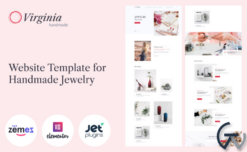 Virginia - Website Template for Handmade Jewelry with Elementor Builder WordPress Theme