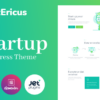 StartEricus Clean and Minimalistic Startup Landing Page WordPress Theme 1
