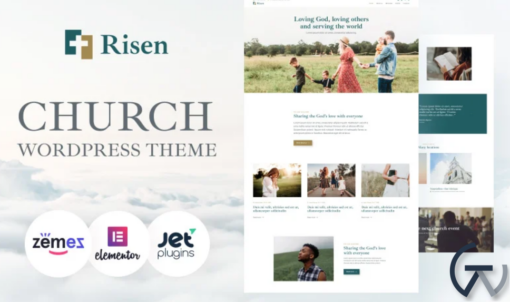 Risen Neat WordPress Theme Church WordPress Theme 1