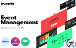 Events company - Innovative Template For Event Management Website WordPress Theme