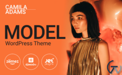 Camila Adams - Vivid and Responsive Male Model website WordPress Theme